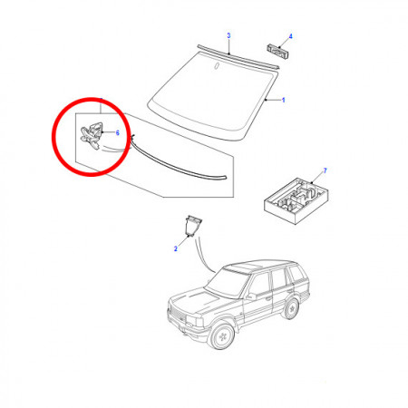 BTR4428-Land Rover-Зажим, Land Rover-1