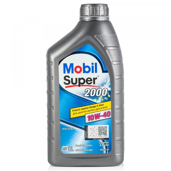 152569 Полусинтетическое моторное масло MOBIL Super 2000 X1 10W-40, 1 л Mobil - 1