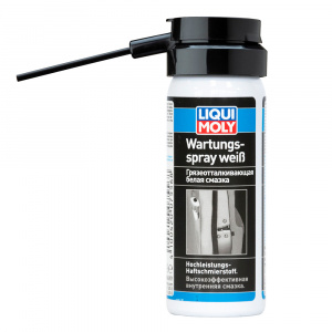 7556-LIQUI MOLY-Грязеотталкивающая белая смазка LIQUI MOLY Wartungs-Spray weiss 0,05л-1