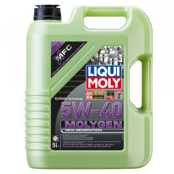 9055-LIQUI MOLY-НС-синтетическое моторное масло LIQUI MOLY Molygen New Generation 5W-40 5л-1