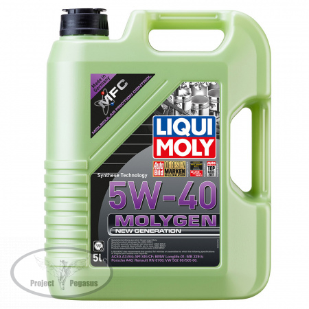 9055-LIQUI MOLY-НС-синтетическое моторное масло LIQUI MOLY Molygen New Generation 5W-40 5л-1