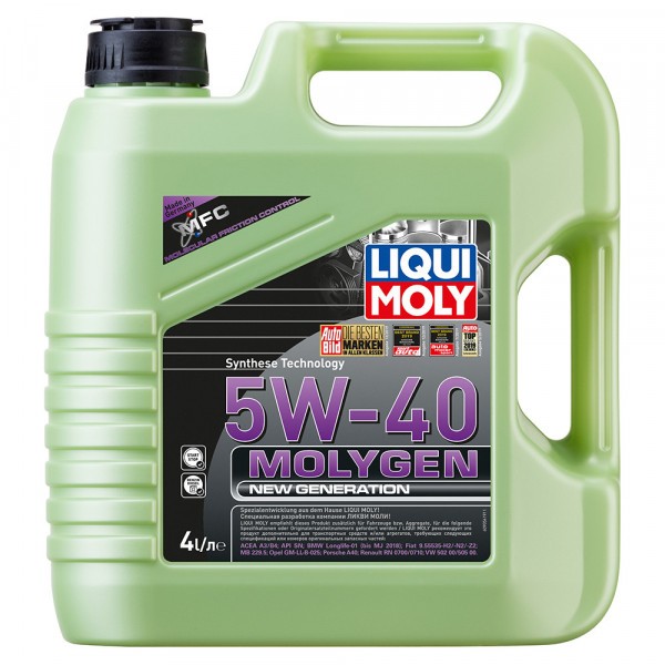 9054-LIQUI MOLY-НС-синтетическое моторное масло LIQUI MOLY Molygen New Generation 5W-40 4л-1