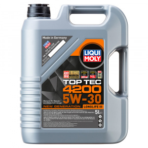 7661-LIQUI MOLY-НС-синтетическое моторное масло LIQUI MOLY Top Tec 4200 5W-30 New Generation 5л-1