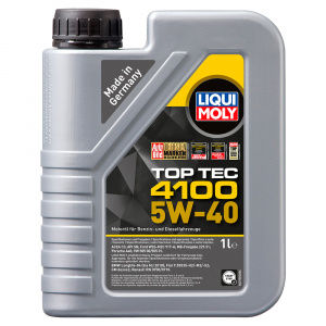 7500-LIQUI MOLY-НС-синтетическое моторное масло LIQUI MOLY Top Tec 4100 5W-40 1л-1