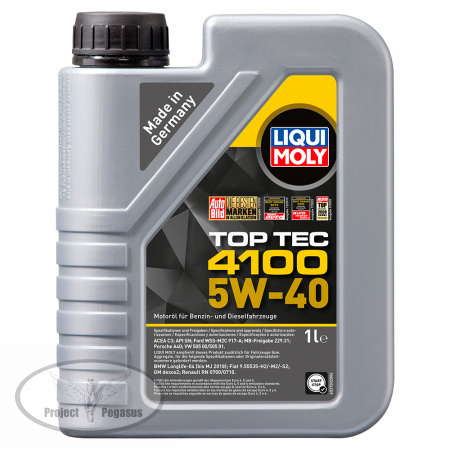 7500-LIQUI MOLY-НС-синтетическое моторное масло LIQUI MOLY Top Tec 4100 5W-40 1л-1