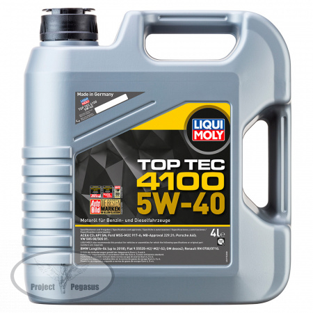 7547-LIQUI MOLY-НС-синтетическое моторное масло LIQUI MOLY Top Tec 4100 5W-40 4л-1