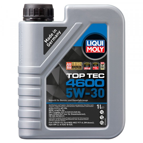8032-LIQUI MOLY-НС-синтетическое моторное масло LIQUI MOLY Top Tec 4600 5W-30 1л-1