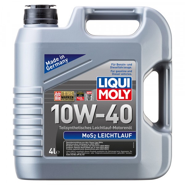 1917-LIQUI MOLY-Полусинтетическое моторное масло LIQUI MOLY MoS2 Leichtlauf 10W-40 4л-1