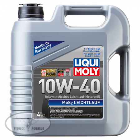 1917-LIQUI MOLY-Полусинтетическое моторное масло LIQUI MOLY MoS2 Leichtlauf 10W-40 4л-1