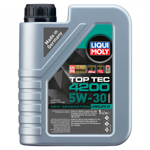 2375-LIQUI MOLY-НС-синтетическое моторное масло LIQUI MOLY Top Tec 4200 5W-30 Diesel New Generation 1л-1