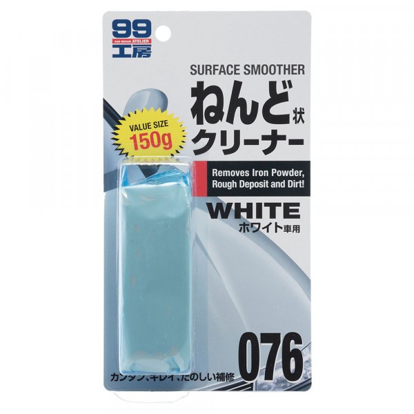09076-Soft99- Очиститель кузова на основе глины Surface Smoother для светлых, 150 гр-1