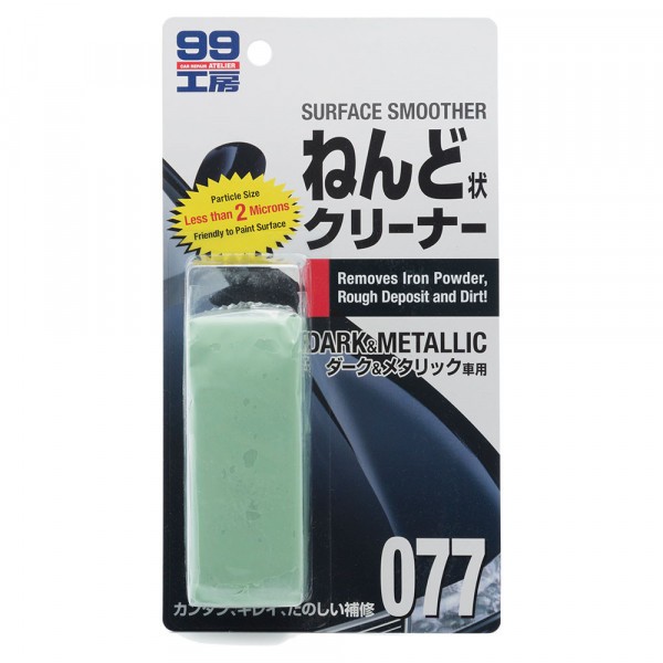 09077-Soft99-Очиститель кузова на основе глины Surface Smoother для темных, 150 гр -1