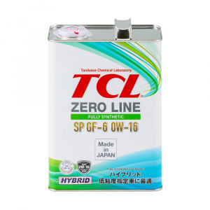 Z0040016SP-TCL-Моторное масло TCL Zero Line Fully Synth, Fuel Economy, SP, GF-6, 0W16, 4л-1