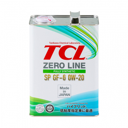 Z0040020SP-TCL-Моторное масло TCL Zero Line Fully Synth, Fuel Economy, SP, GF-6, 0W20, 4л-1