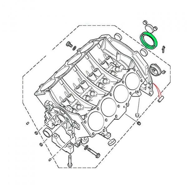 ERR2640-Land Rover-Сальник коленвала задний DEF/D1/D2/RRC/RRP38 V8-2