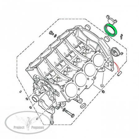 ERR2640-Land Rover-Сальник коленвала задний DEF/D1/D2/RRC/RRP38 V8-2