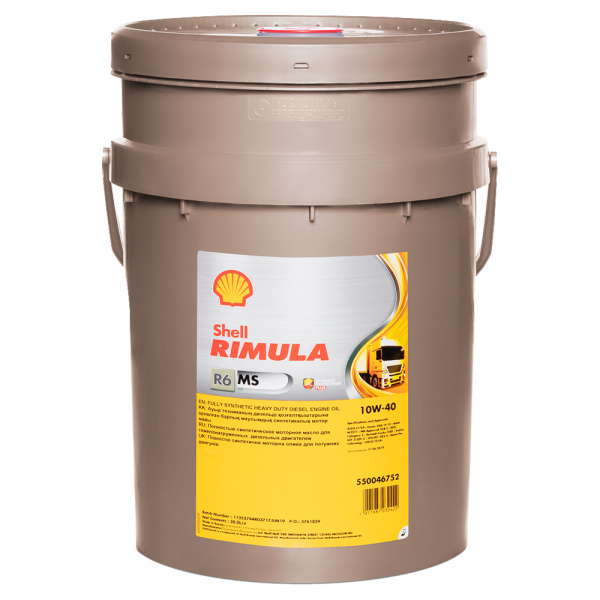 550046752-SHELL-Синтетическое моторное масло SHELL Rimula R6 MS 10W-40, 20л-1