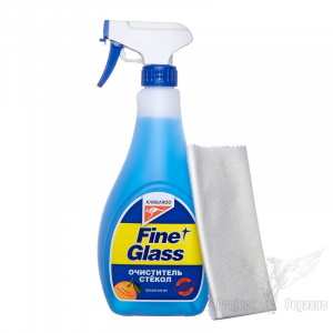320119-KANGAROO-Очиститель стекол с запахом апельсина Fine glass, 500 мл-1