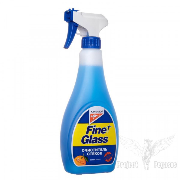 320119-KANGAROO-Очиститель стекол с запахом апельсина Fine glass, 500 мл-3