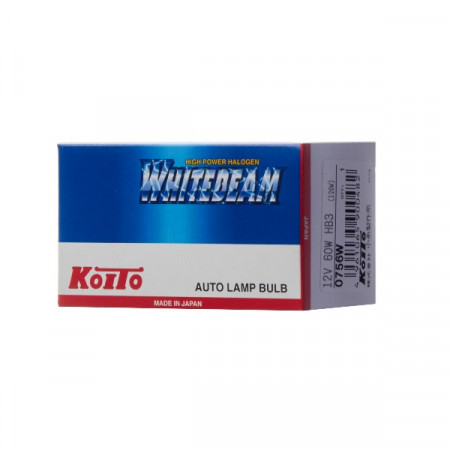 0756W-Koito-Лампа высокотемпературная Koito Whitebeam 9005 (HB3) 12V 65W (120W) 4200K (уп. 1 шт.)-5